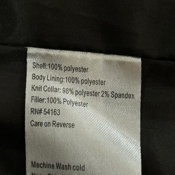 Calvin Klein Coat Womens M/L Green Collared Quilted Pockets Jacket READ - Picture 10 of 12